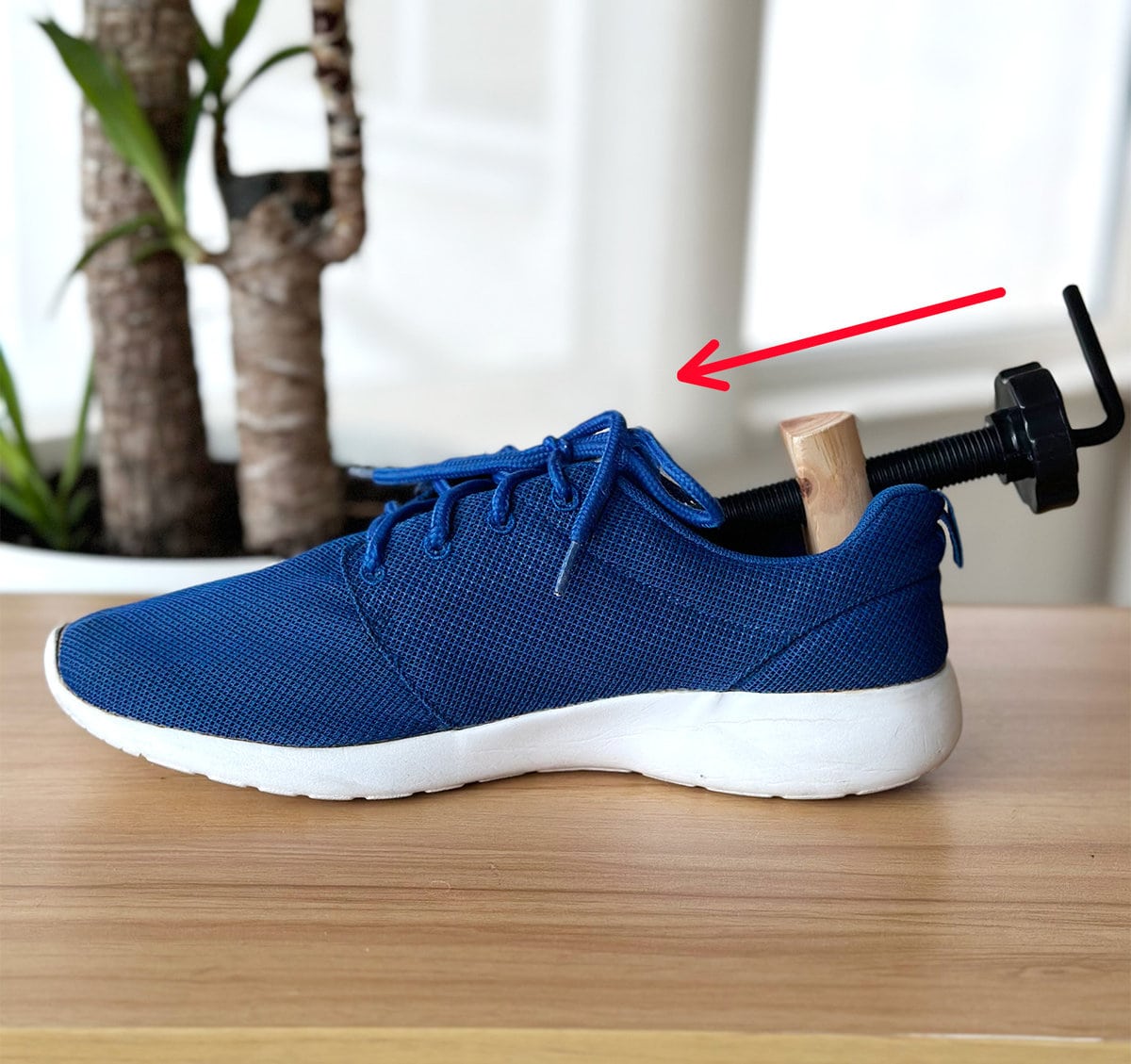 Fit the chosen shoe stretcher into the product
