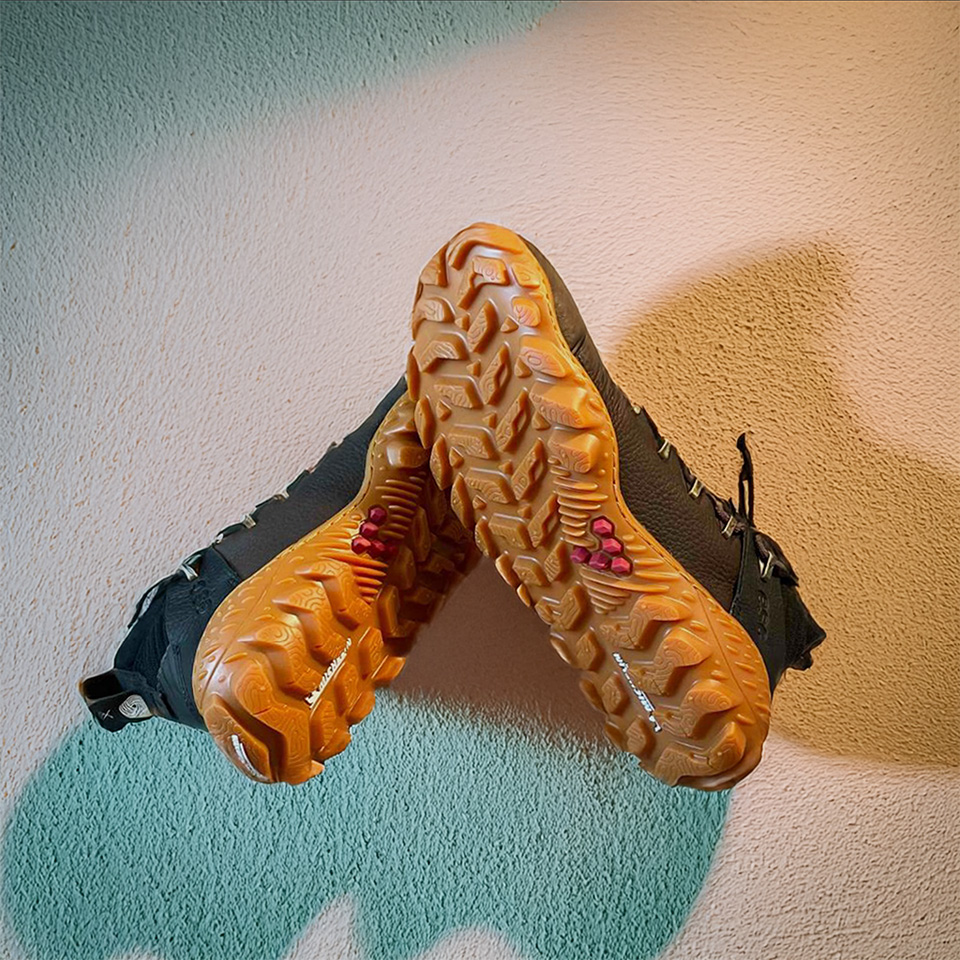 Vivobarefoot Tracker Forest Outsole. Photo: Roman Polishchuk